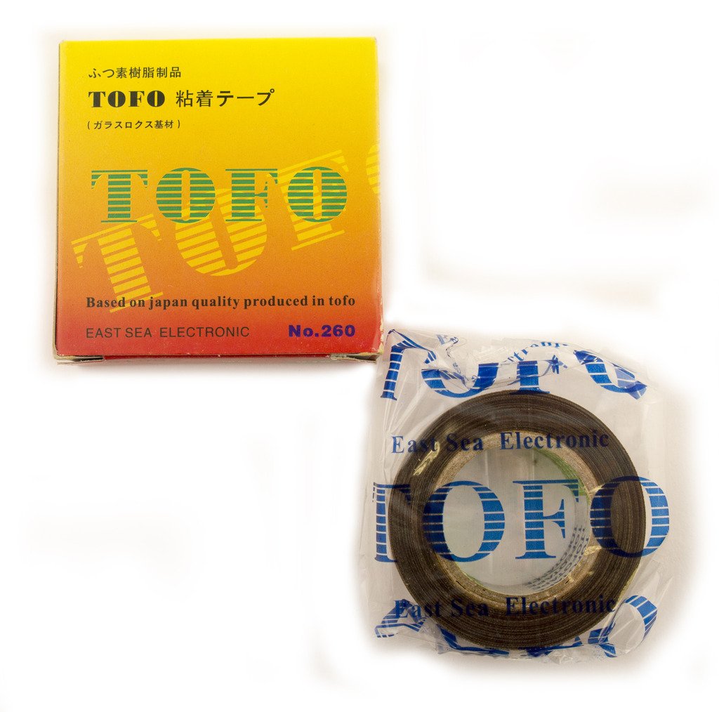 HAND Nitto Denko- TOFOFLON Adhesive Tape- PTFE Coated Fiberglass Fabric with Silicone Adhesive, Brown- 10m …