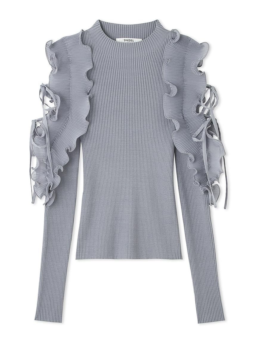 Amazon | プリーツフリルドッキングニットプルオーバー SWNT244096BLUF