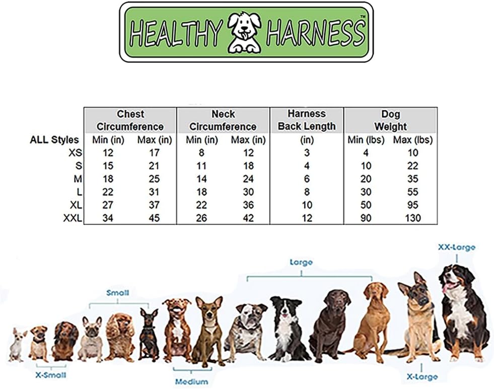 Supreme Sport Dog Harness - Heavy Duty/No Choke/Pull/Escape Dog Harness with Adjustable Padding, Easy On/Off, High Strength Metal Buckles, Emergency Handle and 3 Connect Points (Silver, M)