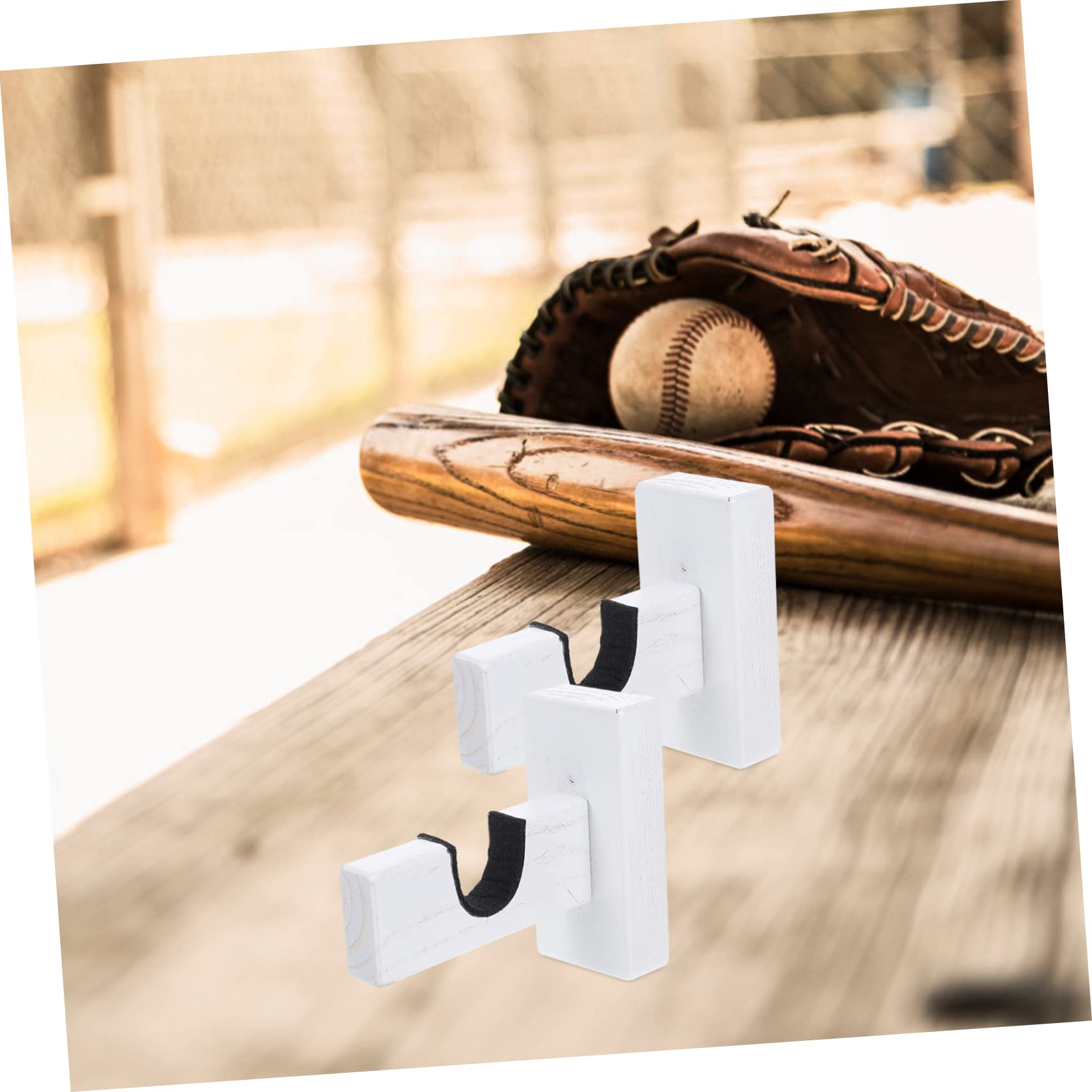 Présentoir de Baseball en bois, 2 pièces, support mural pour