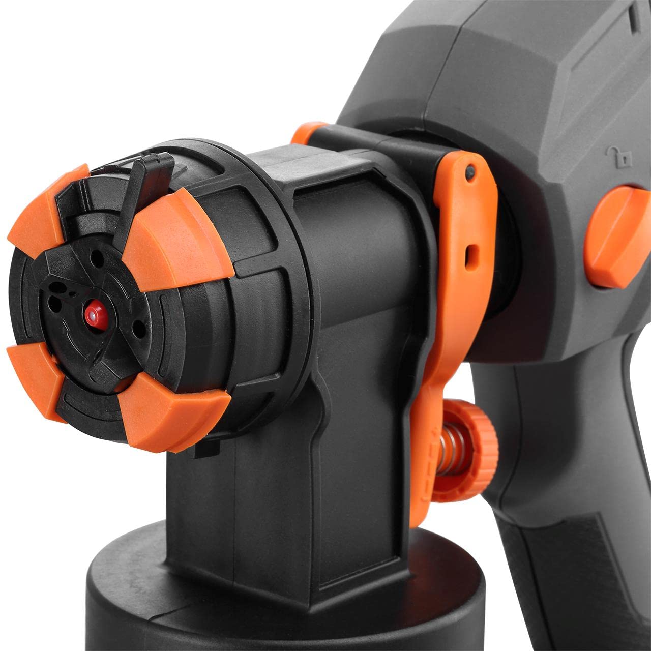 Fuxtec Akku Farbsprühsystem 20V FX-E1CSP20-SET – 1l Lackierpistole – Farbsprüher mit 3 Sprühmustern und verschiedenen Düsen – Sprühpistole 600ml/min – Inklusive Akku und Ladegerät