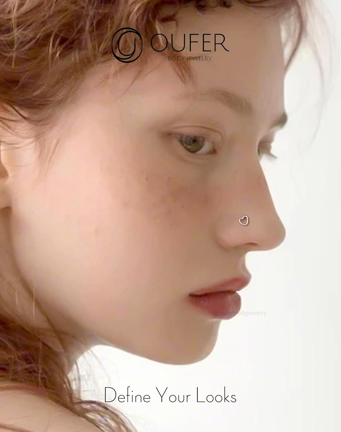 OUFER 925 Sterling Silver Nose Rings, Nose Studs For Women, Cute Nose Nostril Piercing Jewelry, L-Shaped 20G Silver Nose Rings Studs - Image 7