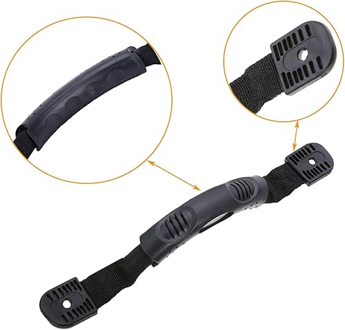 Miniatura 3 de WILLWIN 2 manijas de montaje lateral de canoa para kayaks con accesorios de soporte de paleta de cuerda elástica + 2 ganchos en J con kit de