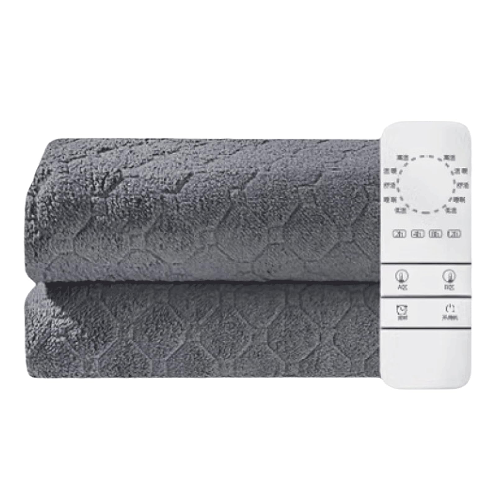 PEKJI Non-Woven Fabric Heated Throw with 12 Hour Timer Function Dual Control Heat Blanket 5 Temperature Levels Quick Heating