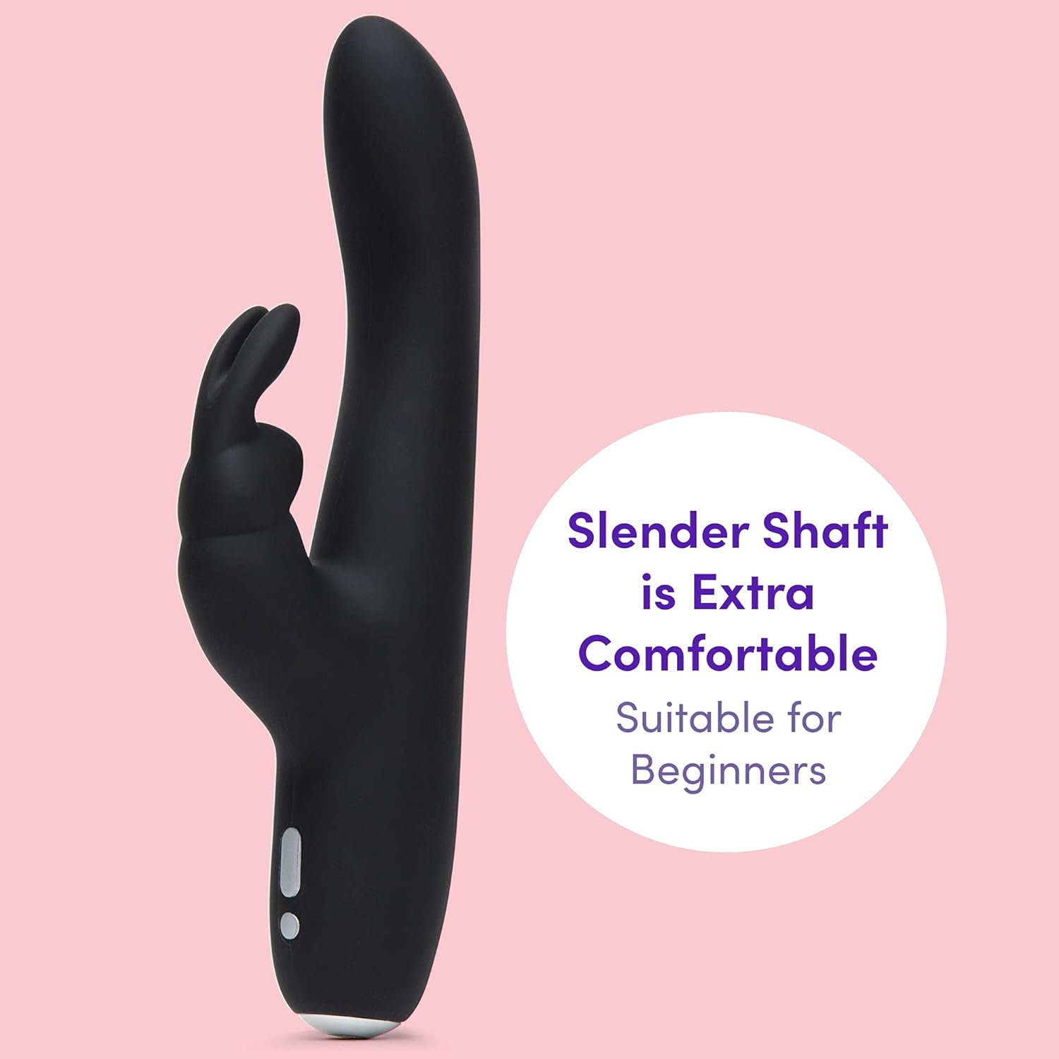 Close-up of the slender shaft of the vibrator