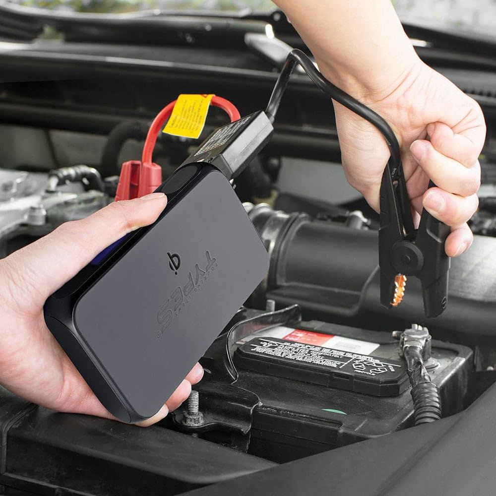 StartYa 8Qi Gen2 | Aide au démarrage puissante pour voiture | Batterie externe pratique | Écran avec instructions | 8000 mAh | Courant de démarrage jusqu'à 350 A | Pour tous les moteurs à essence avec