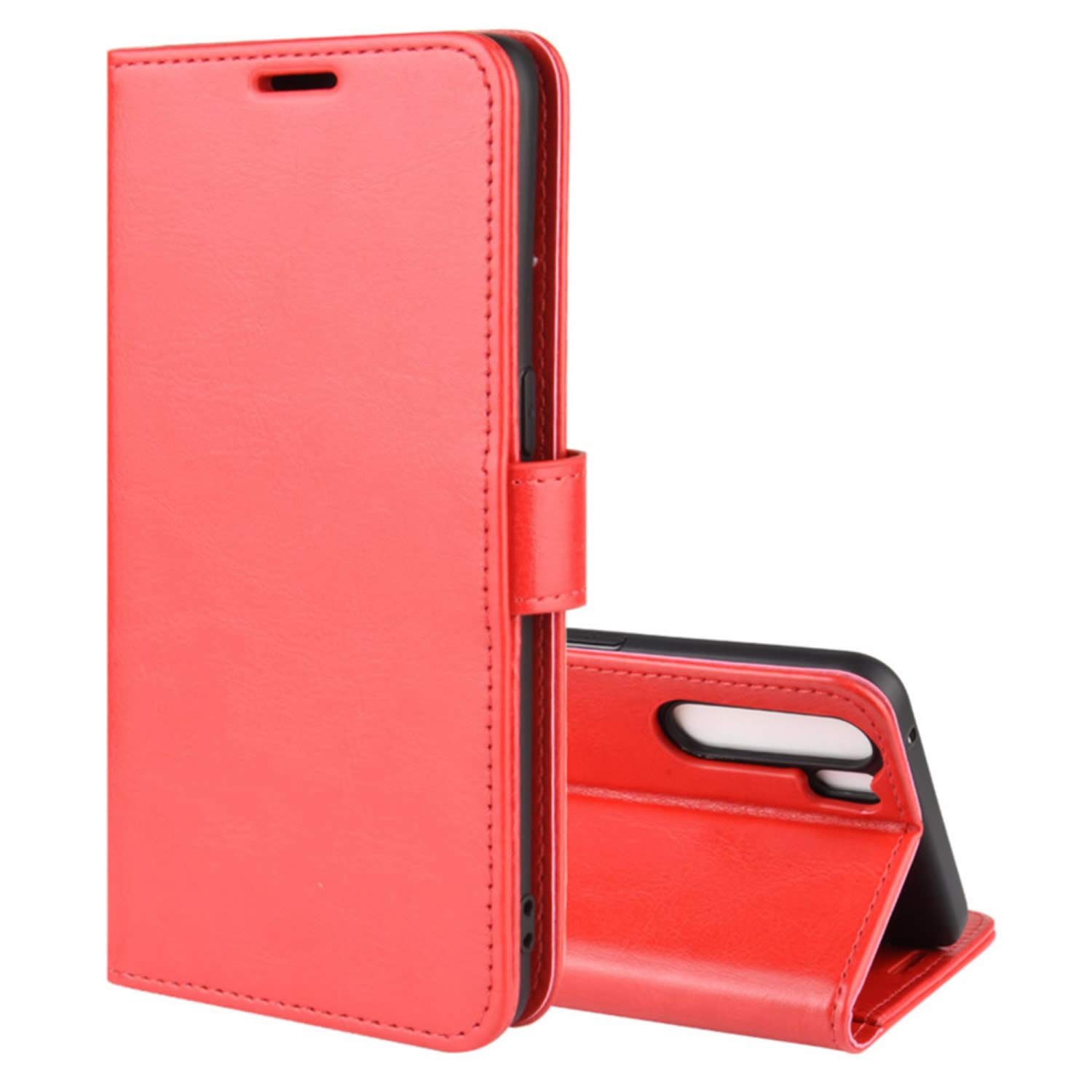 Funda De Cuero Sintético Para Oppo Find X6 Con Cierre Magnético, Ranuras Para Tarjetas Y Soporte Plegable - Diseño Lobo