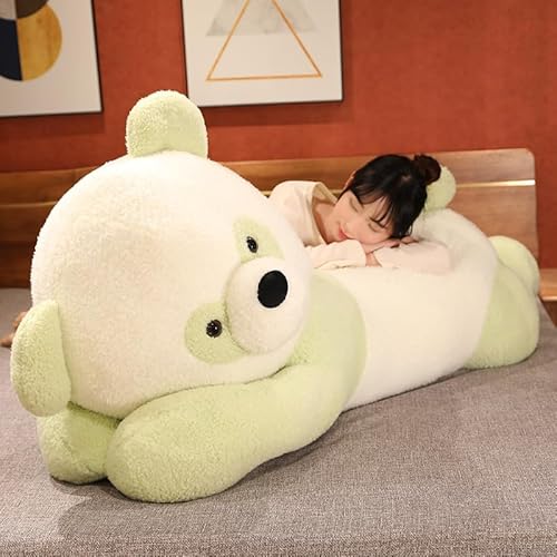 HYAKURIぬいぐるみ/テディベア 可愛い熊 動物 大きい/巨大 お誕生日 プレゼント/熊縫い包み/クマ抱き枕/お祝い/ふわふわぬいぐるみ (100cm, 緑宝?熊)