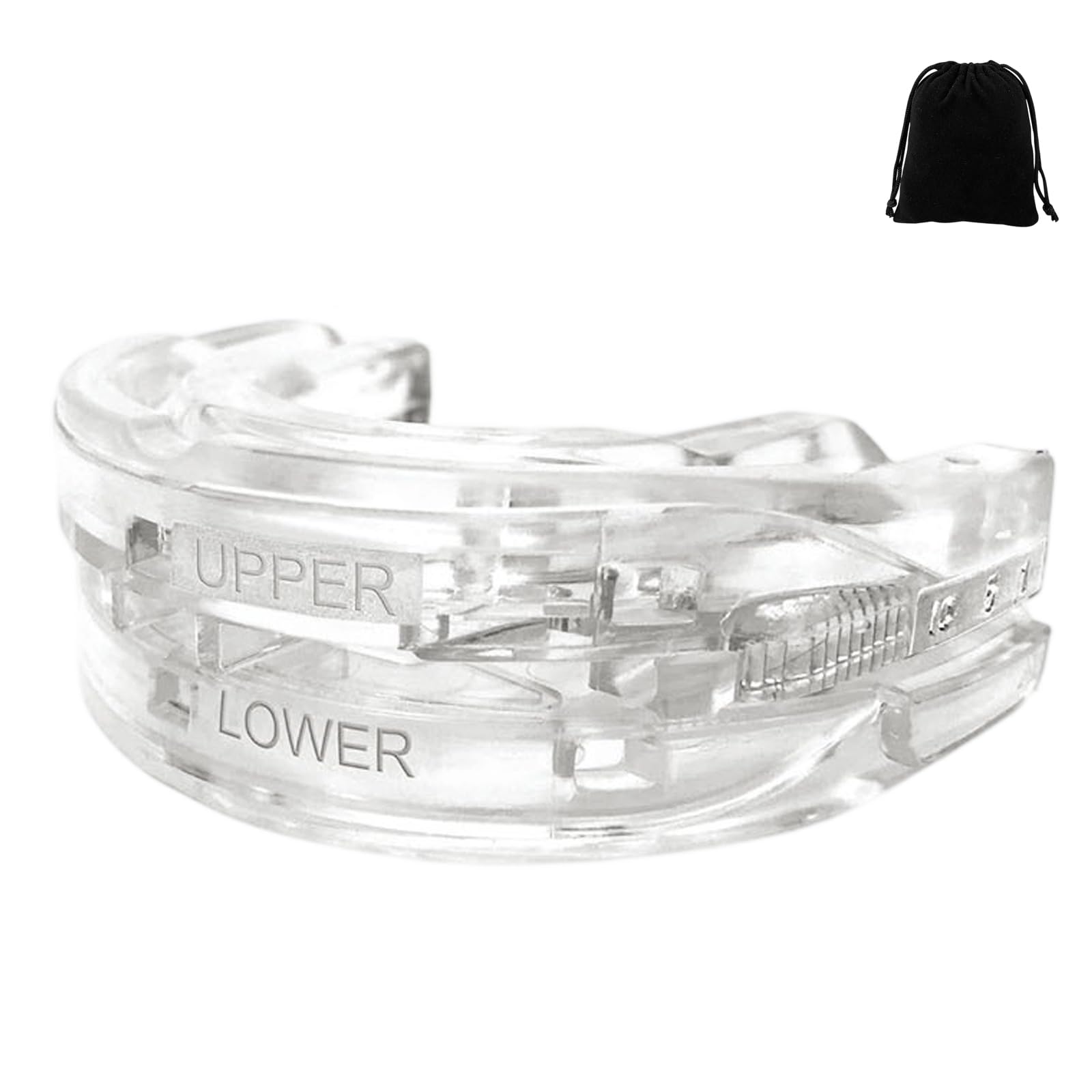Lullyzee Anti-Snore Mouthpiece Your Path to Peaceful Sleep, Portable Mandibular Advancement Device, Anti Snore Mouth Guard, Adjustable Anti Snoring Mouthpiece, Snoring Aids for Men and Women (c)
