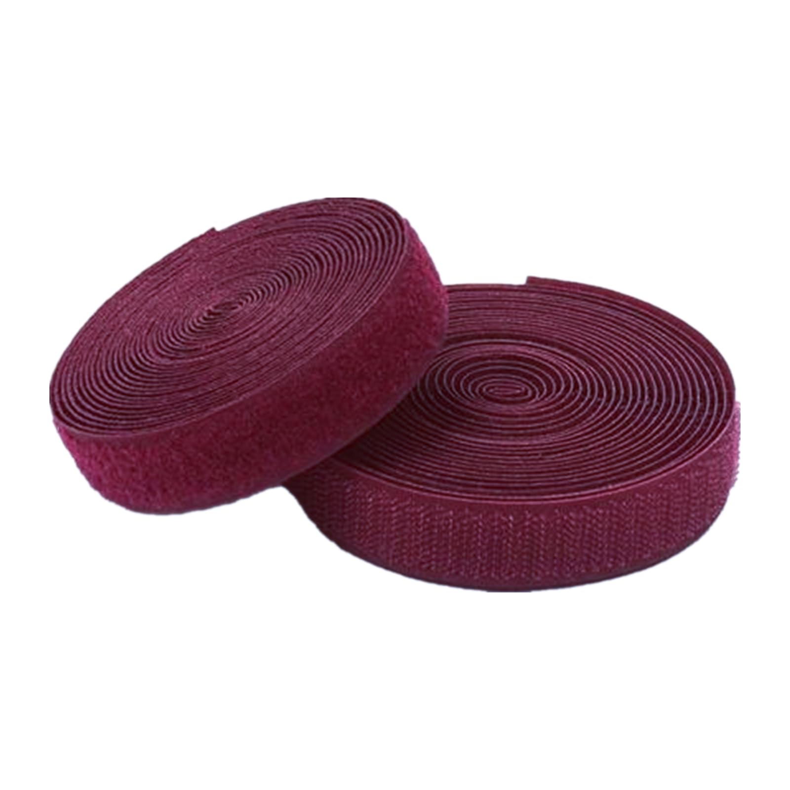 Nastro a Strappo Nastro in for Cucire su Tessuto, Strisce di in Nylon Non Adesivo Larghe 25 mm, for Vestiti e Scarpe(Maroon,25MM x 25 Yards)