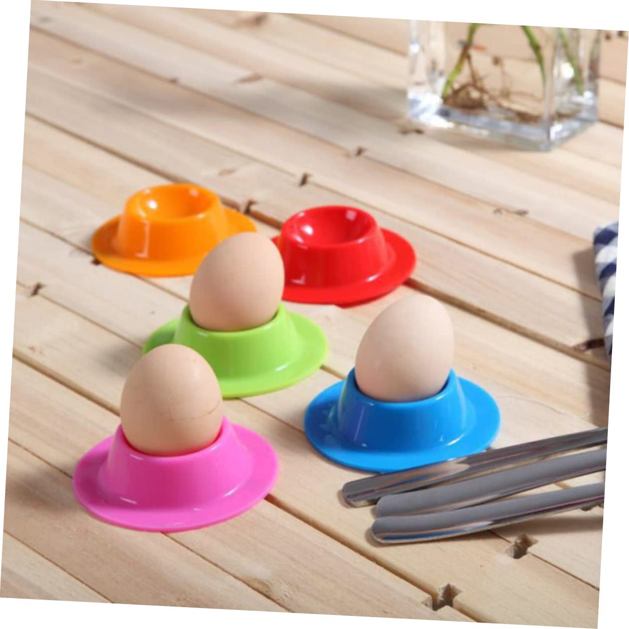 ARTIBETTER 4pcs Boiled Egg Holder Utensil Tray Egg Tray Serveware Egg Platter Egg Holders Egg Trays for Deviled Eggs Deviled Egg Carrier Egg Cup Egg Serving Dish Deviled Egg Holder re-usable
