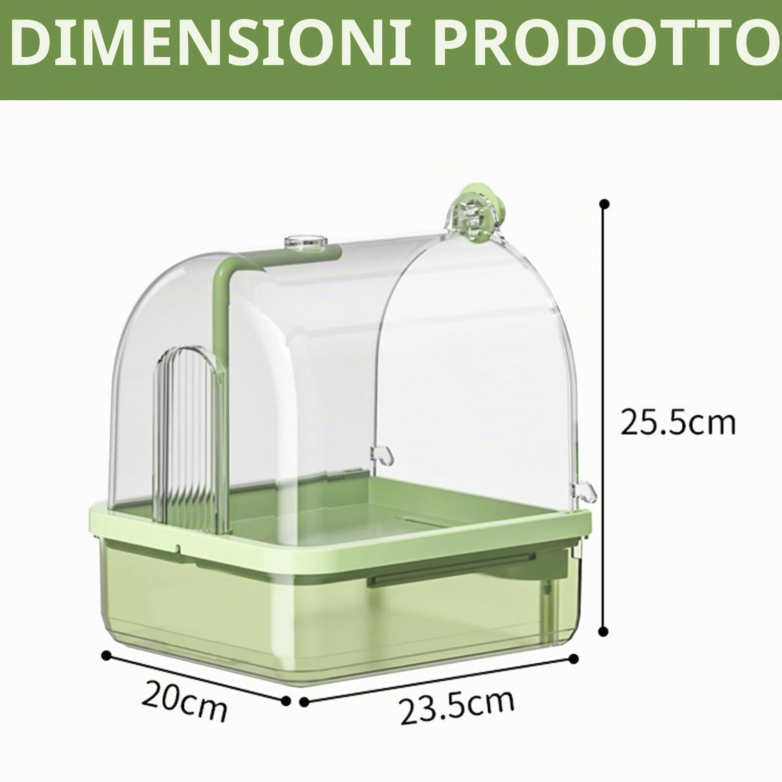 Bagno per Uccelli, Bagno per Uccelli Appeso cubo per Uccelli Vasca da bagno per uccelli Casa Pappagalli Gancio Mangiatoia Maggior Parte Accessori per gabbie per uccelli