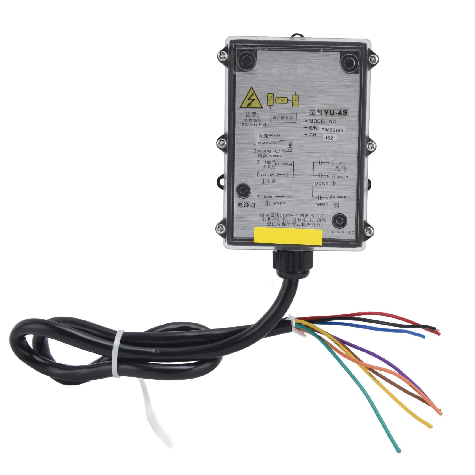 Telecomando per Gru di Sollevamento, Kit Trasmettitore Radiocomando per Paranco Elettrico a Canale Industriale a Maniglia Singola, Telecomando per Gru Senza Fili per Gru di Sollevamento(DC 24V)