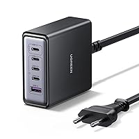 UGREEN Zapix 65W Caricatore USB C Ricarica Rapida con 8 porte Caricabatterie Type