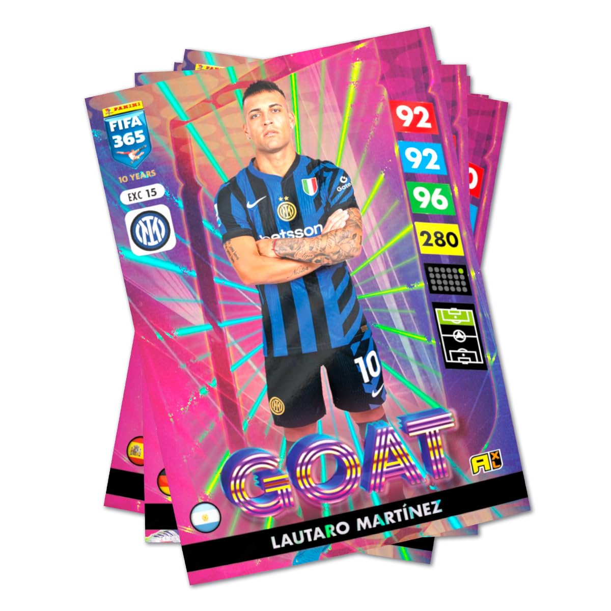 Adrenalyn FIFA 365 2024-2025 Panini 004911box50e - Boîte de 50 enveloppes TC Adrenalyn Fifa 365 2024-2025 - Couleur dorée