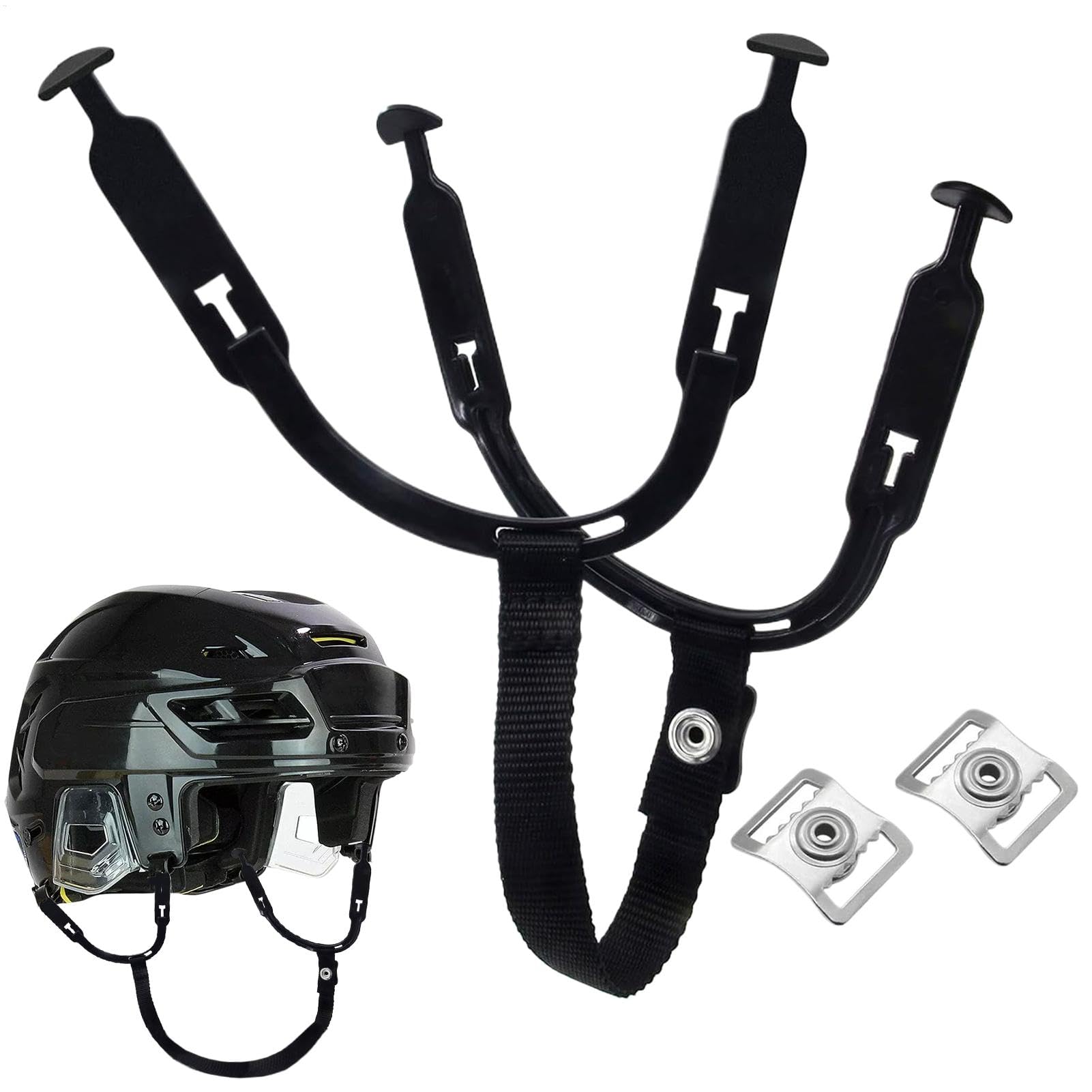 Helmet Chin Strap, Headgear Ear Loops, Ice Hockey Helmet Strap, Detachable Replacement,20cm/7.87 Inches, Heavy Duty, Sturdy Design, For Kids And Dults Use