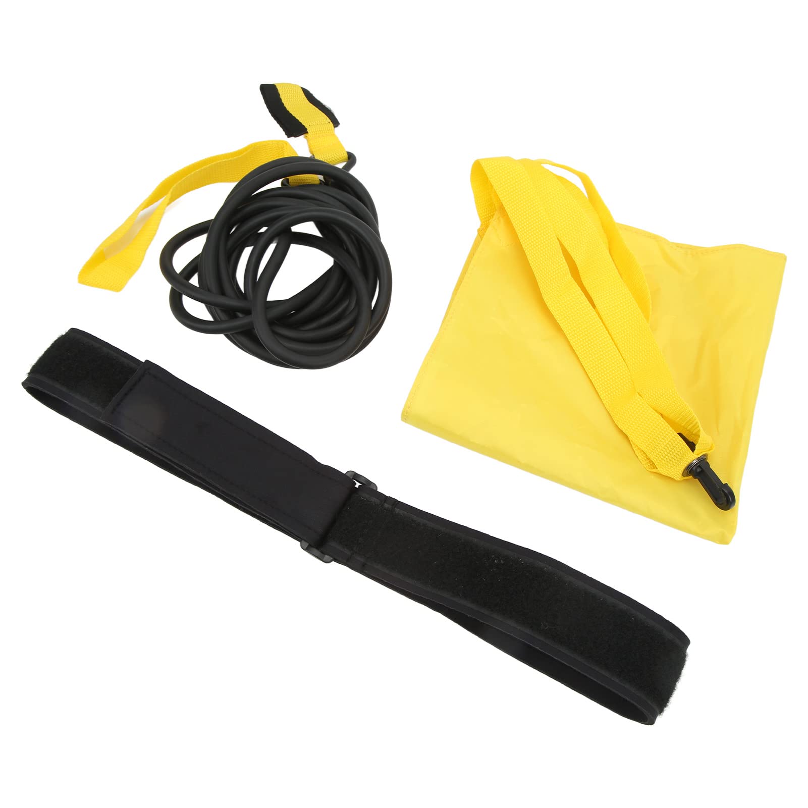 Paracaídas de natación Ajustable e Impermeable, cinturón de Entrenamiento para la natación con paracaídas de Resistencia para el Desarrollo de la Fuerza y la Resistencia; Incluye