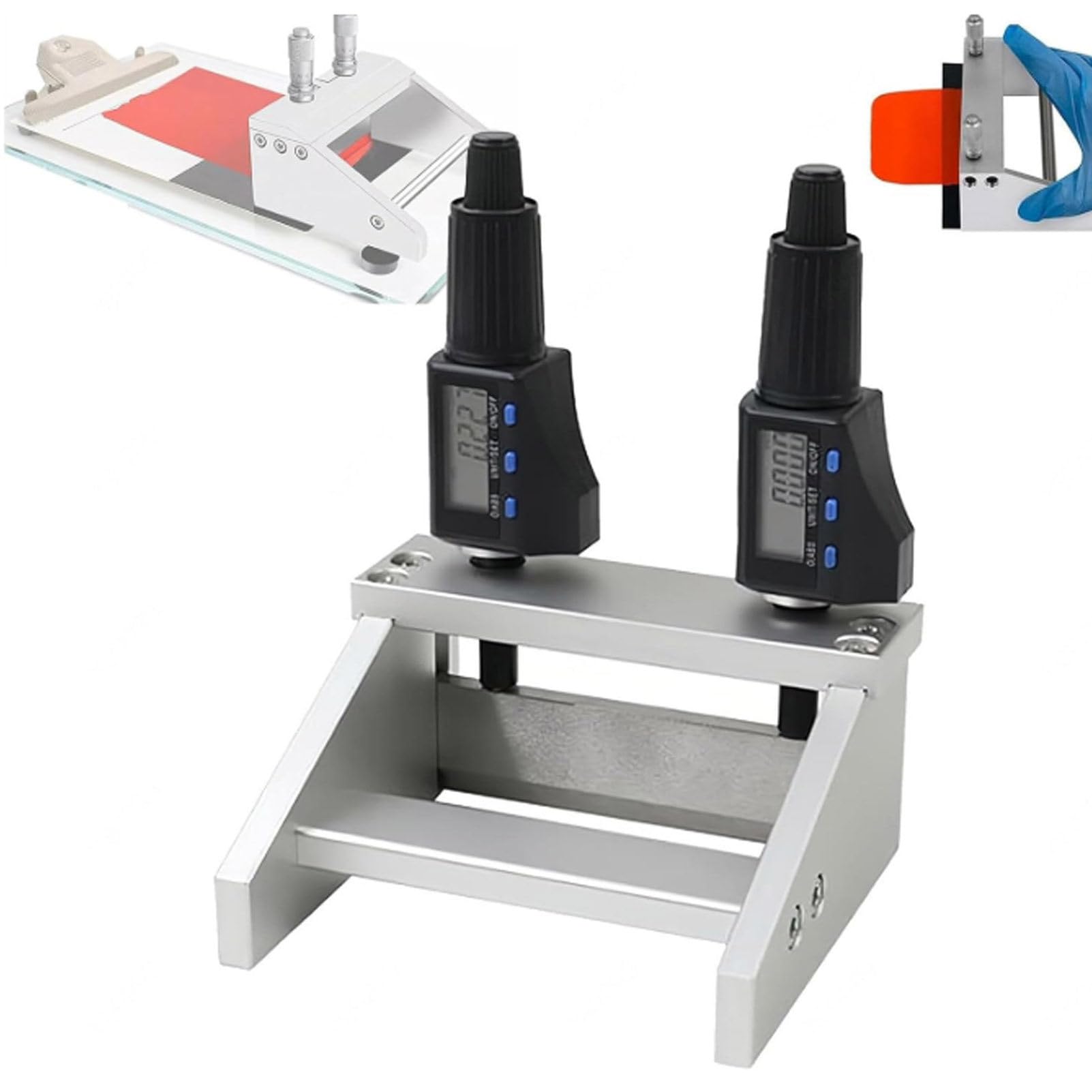 Aplicador de película, pantalla digital ajustable, hoja de doctor de fundición con micrómetro digital, rango de medición 1-6000μm, ideal para impresión, pintura, recubrimientos, tinta