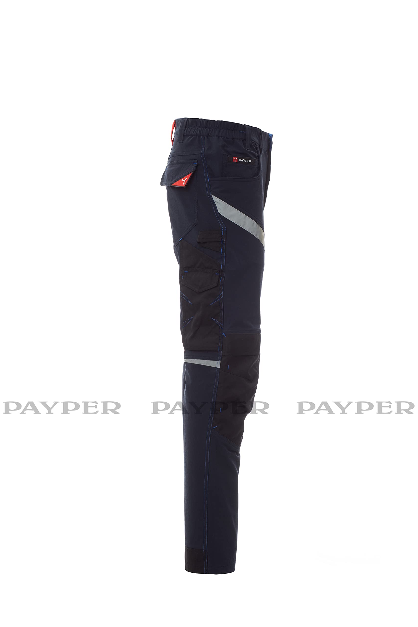 PAYPER NEXT4W 4-Way-Stretch Pantalone unisex, stretch, multistagione, con elastici laterali e passanti in vita, chiusura con zip