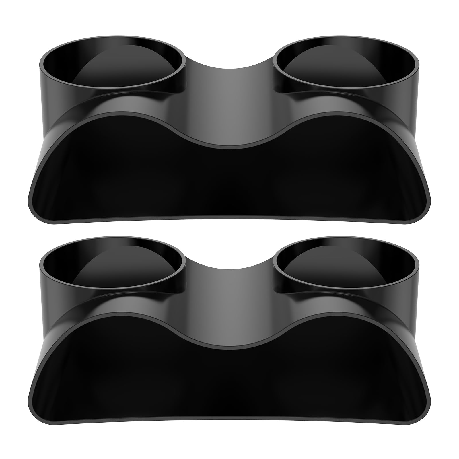 KTCINA Aquarium Underground Tunnel Cave Double Hole Fish Tank Hideout Cave Aquarium Fish Gravel Tunnel Decoration for Corydora Catfish, Kuhli Loach, Clown Loach, Pleco(Black)