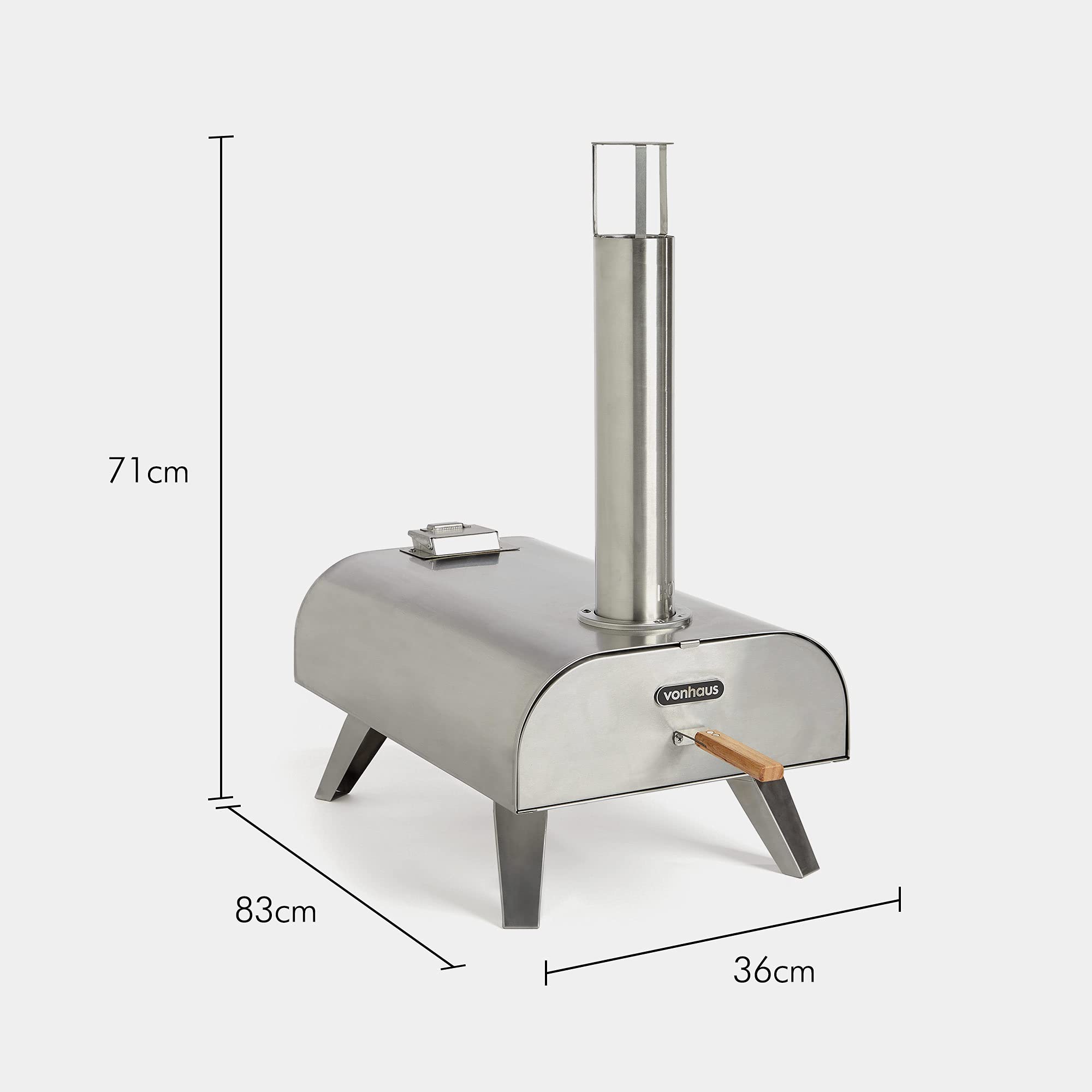 Buy VonHaus Pizza Oven Outdoor Tabletop Pizza Oven with Pizza Stone