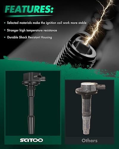 Miniatura 2 de SCITOO Paquete de bobinas de encendido para Volvo XC90 2.0LL 2016-2020 para Volvo XC60 2.0LL 2015-2020 para Volvo XC40 2.0LL 2019-2020 para Volvo