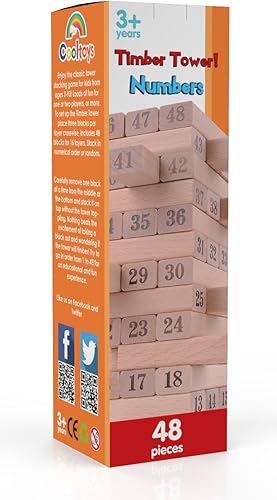 Miniatura 3 de CoolToys Juego de apilamiento de bloques de madera para hacer torres