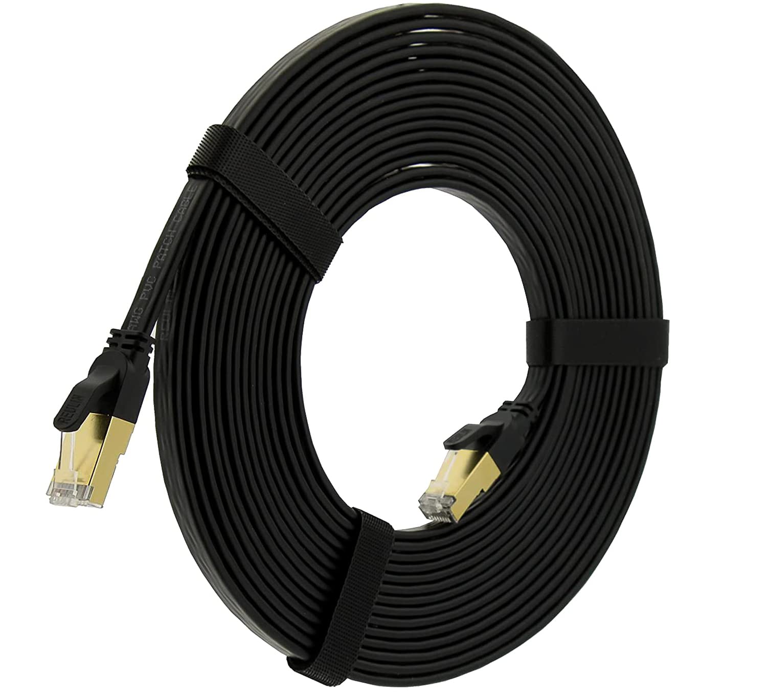 Ultra Flessibile Cavo Ethernet CAT 8 15M RJ45 Piatto CAT8 Cavi 15 M Compatibile con PC Laptop Smart TV Router Modem Switch Hub PS4/PS5/IPTV Box 15.0 Metri
