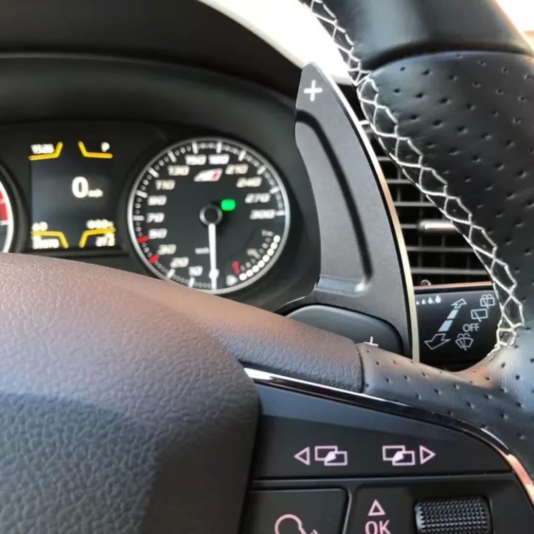 Volante Palanca De Cambios para S&Eat Arona 2018-2024 2 Piezas Volante Paddle Shifter Extensión Palanca