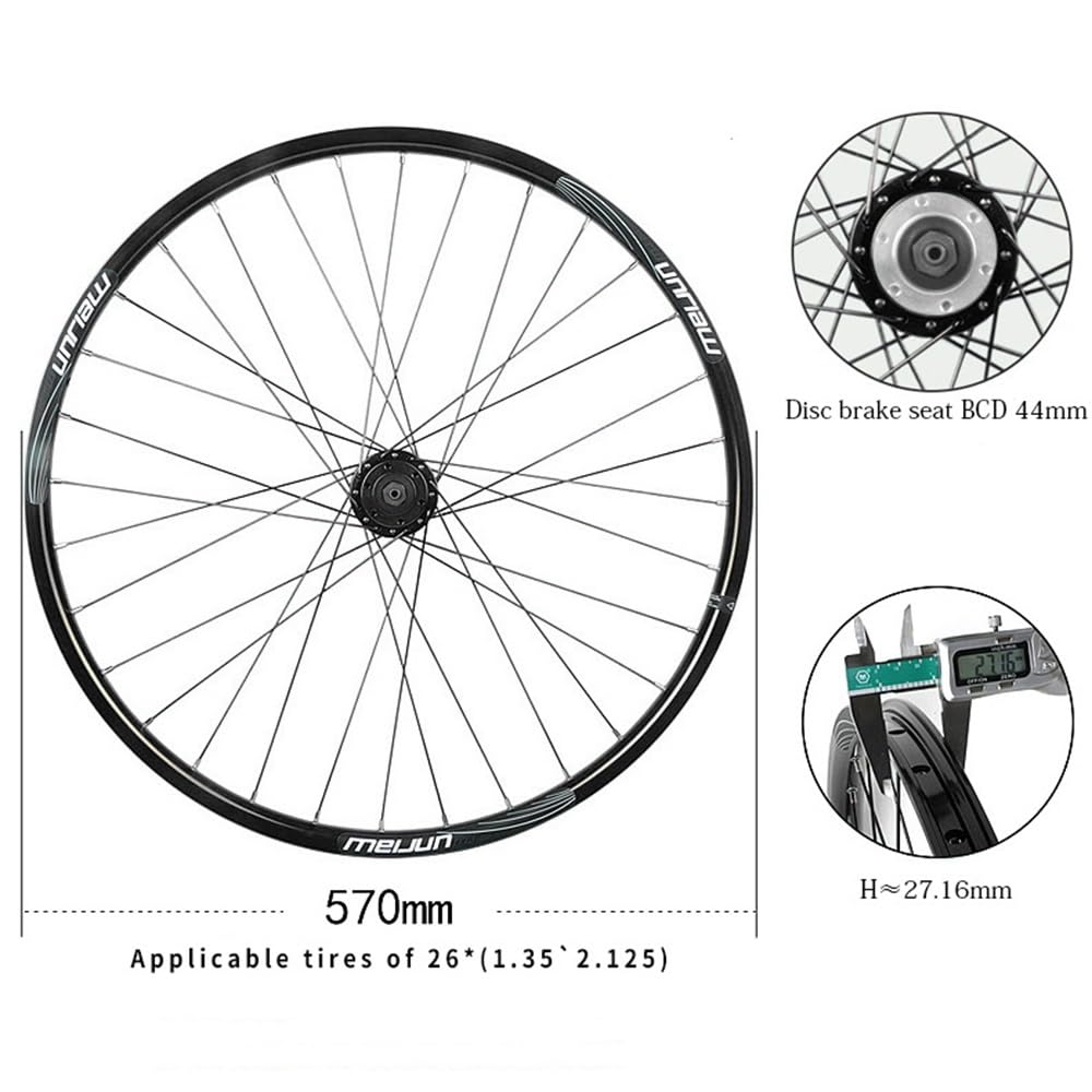 Amazon | 自転車ホイールセット26インチ MTB 自転車の前輪と後輪 二重