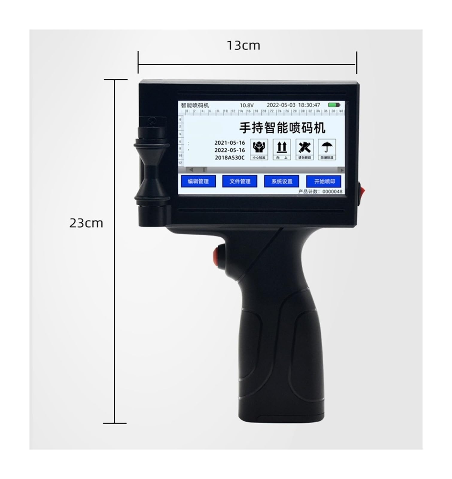 Stampante a getto d'inchiostro portatile, Stampante a getto d'inchiostro intelligente da 12,7 mm a termica portatile di piccole dimensioni(Inkjet Printer)