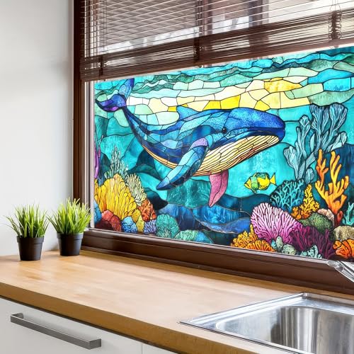 Vinilo decorativo para ventana BlissYard Ocean 39.3 x 17.7 in miniatura 6