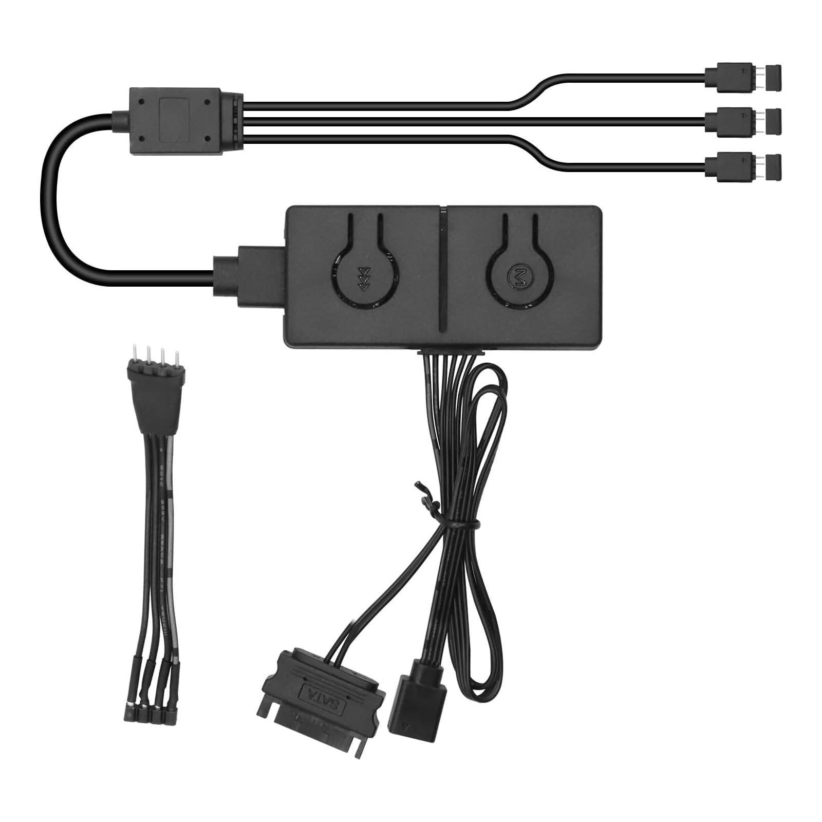Convertisseur ARGB Ulegqin 5V ARGB à 12V RGB Carte mère avec Contrôleur Manuel p