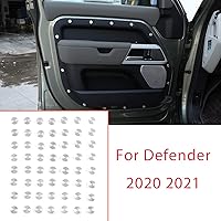 Vista 3 de Para Land Rover Defender 2020 2021 aleación de aluminio protección de tornillo de puerta, cubierta decorativa, accesorios de automóvil