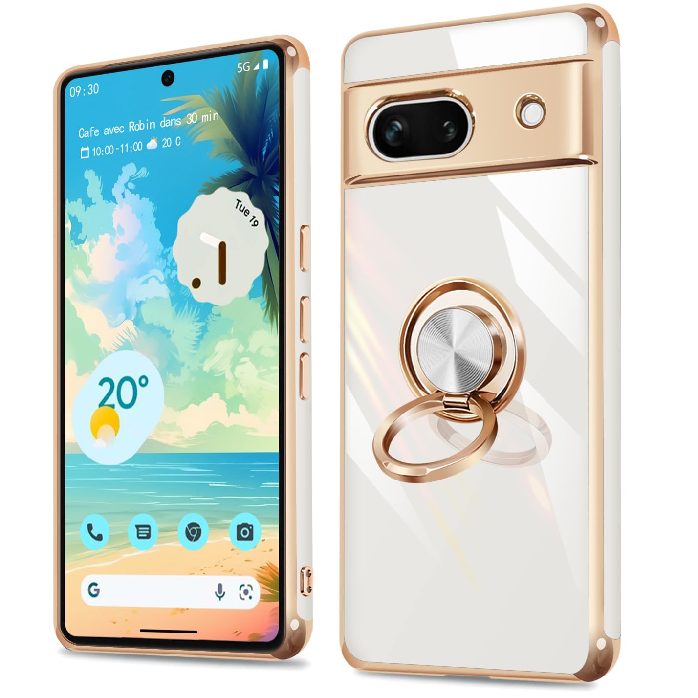 Amazon.co.jp: Google Pixel 8a ケース リング付き 耐衝撃 グーグル 