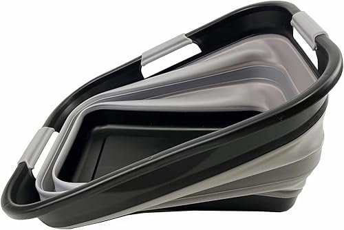 Miniatura 3 de New SAMMART 30L(8 gallon) Collapsible Plastic Laundry Basket - Foldable Pop Up Storage ContainerOrganizer - Space Saving HamperBasket - Water