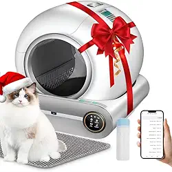 Caixa de Areia Autolimpante, 52 * 51 * 48cm, Grande Capacidade Caixa de Areia Automática para Gatos, Caixa de Areia para Gatos com Autolimpeza, Caixa Areia Gato Fechada, Caixa de Areia para Gatos