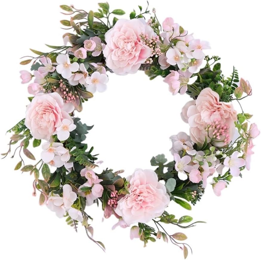 Flower Wreath Simulation Flower Wreath Door Decoration Wall Decoration Hanging Decoration
