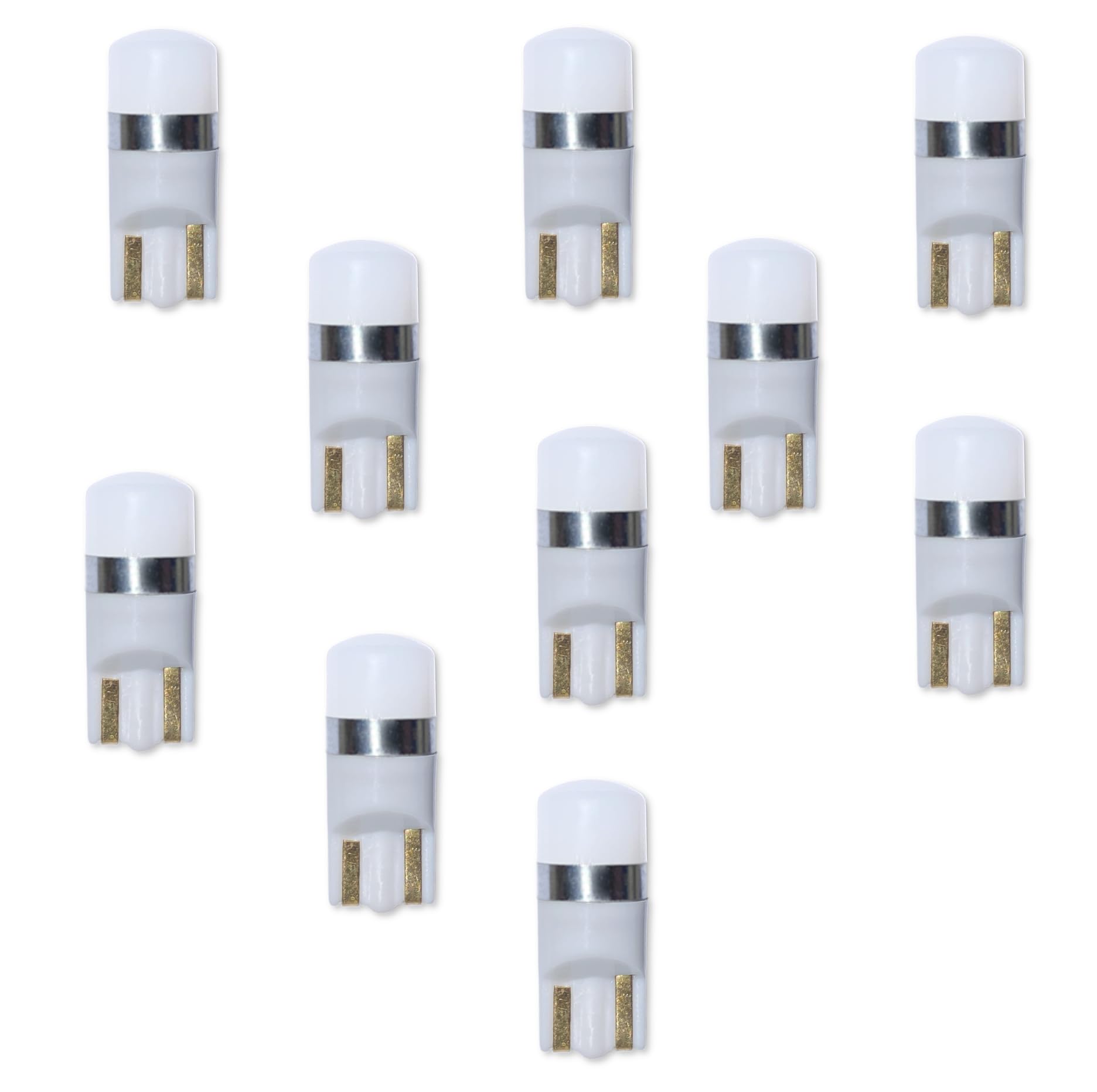Aero-Lites - HIGH PERFORMANCE LED DESIGNS #657#585#400 Miniature Wedge Base | 28V (10-Pack; Pure White)