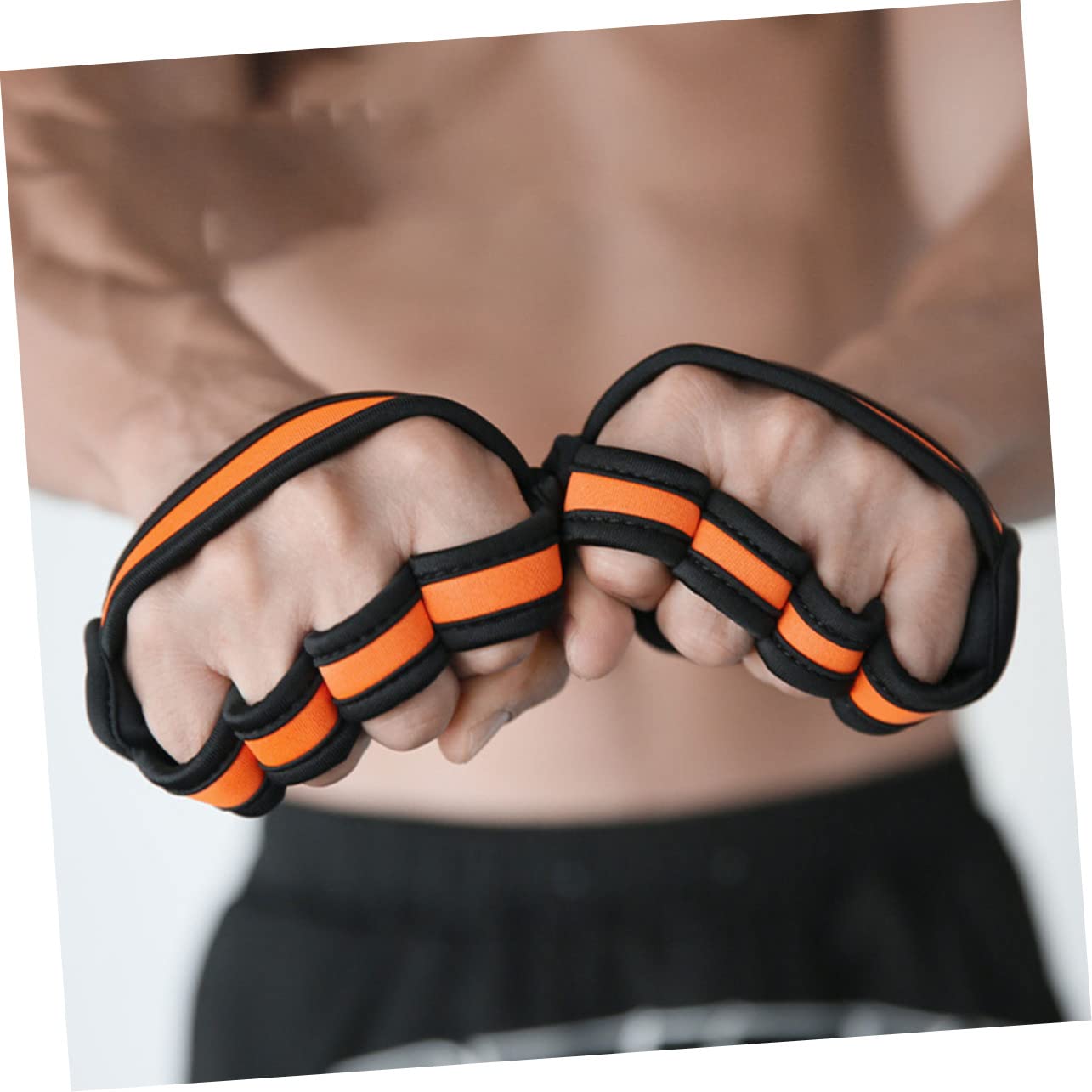 UKCOCO Guantes de Levantamiento de Antideslizantes Transpirables y Cómodos para Entrenamiento Gimnasio para Hombres y Mujeres Dedos Abiertos para Agarre y Flexibilidad