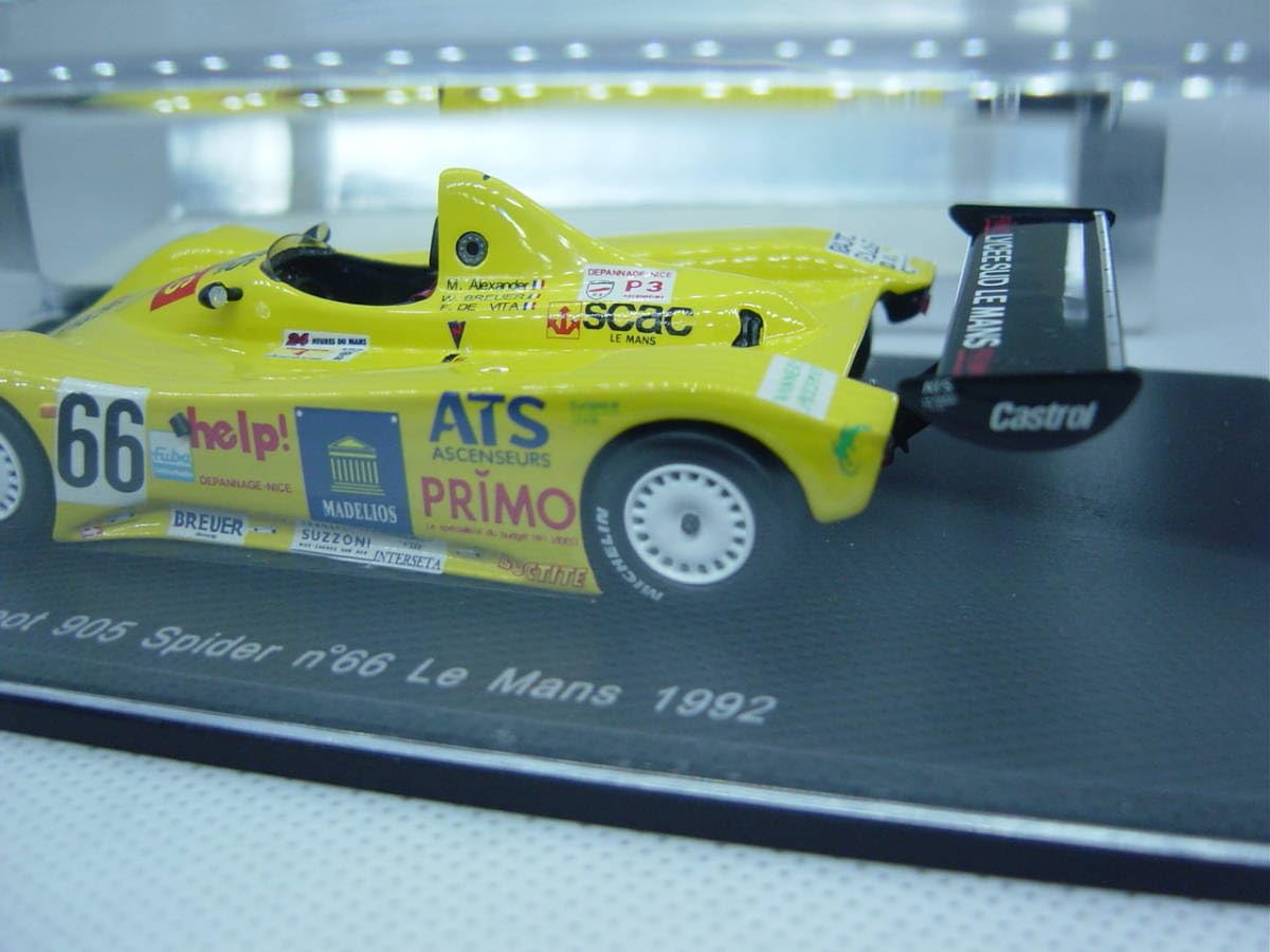 Spark Peugeot 905 Spider Cup 1991 プジョー Spark Peugeot 905 Spider Cup 1991 プジョー - メルカリ