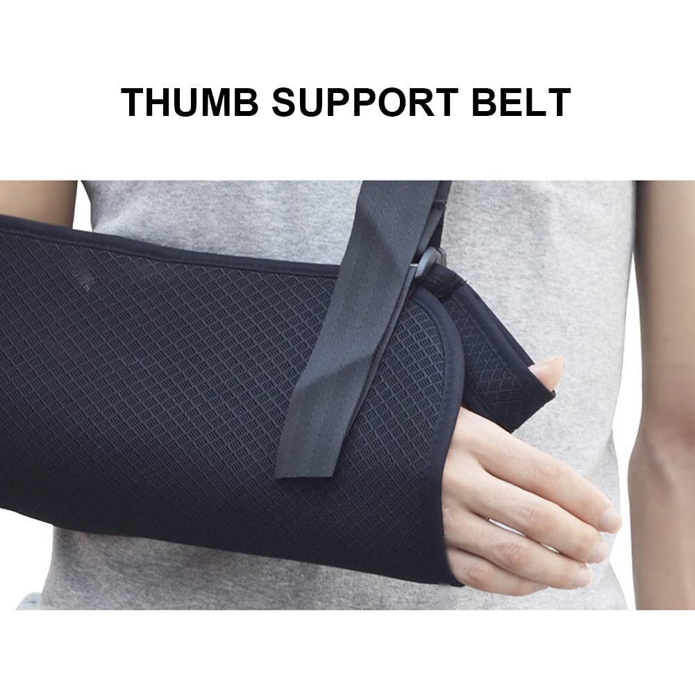Cabestrillo para brazo Inmovilizador de hombro médico Brace Soporte de codo de manguito rotador ajustable Brinda protección adicional Se adapta a la mano izquierda derecha para huesos fracturados