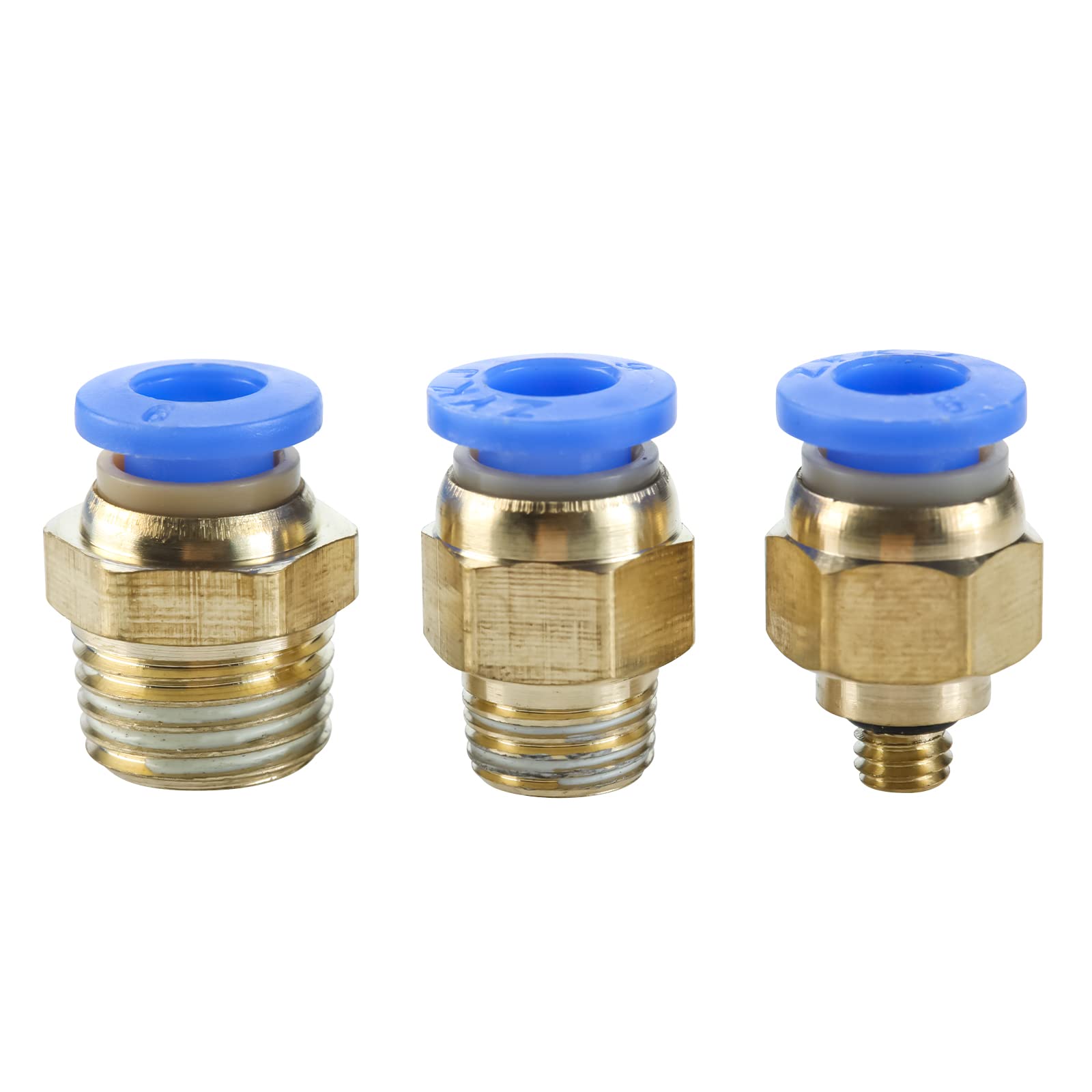 Kit de tubo de manguera de aire de poliuretano de poliuretano de 8 mm OD 5 mm, 100 pies/32 m de alta flexibilidad tubería neumática de línea de aire, azul