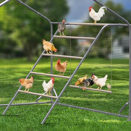 Image of CHIKENCOOP Chicken Coop Roosting Perch Essentials：Perfect for Backyard Poultry, Easy Installation Farm Roost Toys for Chickens(41.3''L x 40'' W x 41.7H'')