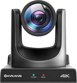 AVKANS 4K NDI PTZ Camera, 20X Move 4K PTZ Camera with HDMI SDI USB Video Outputs, Official NDI Products (4K NDI PTZ)