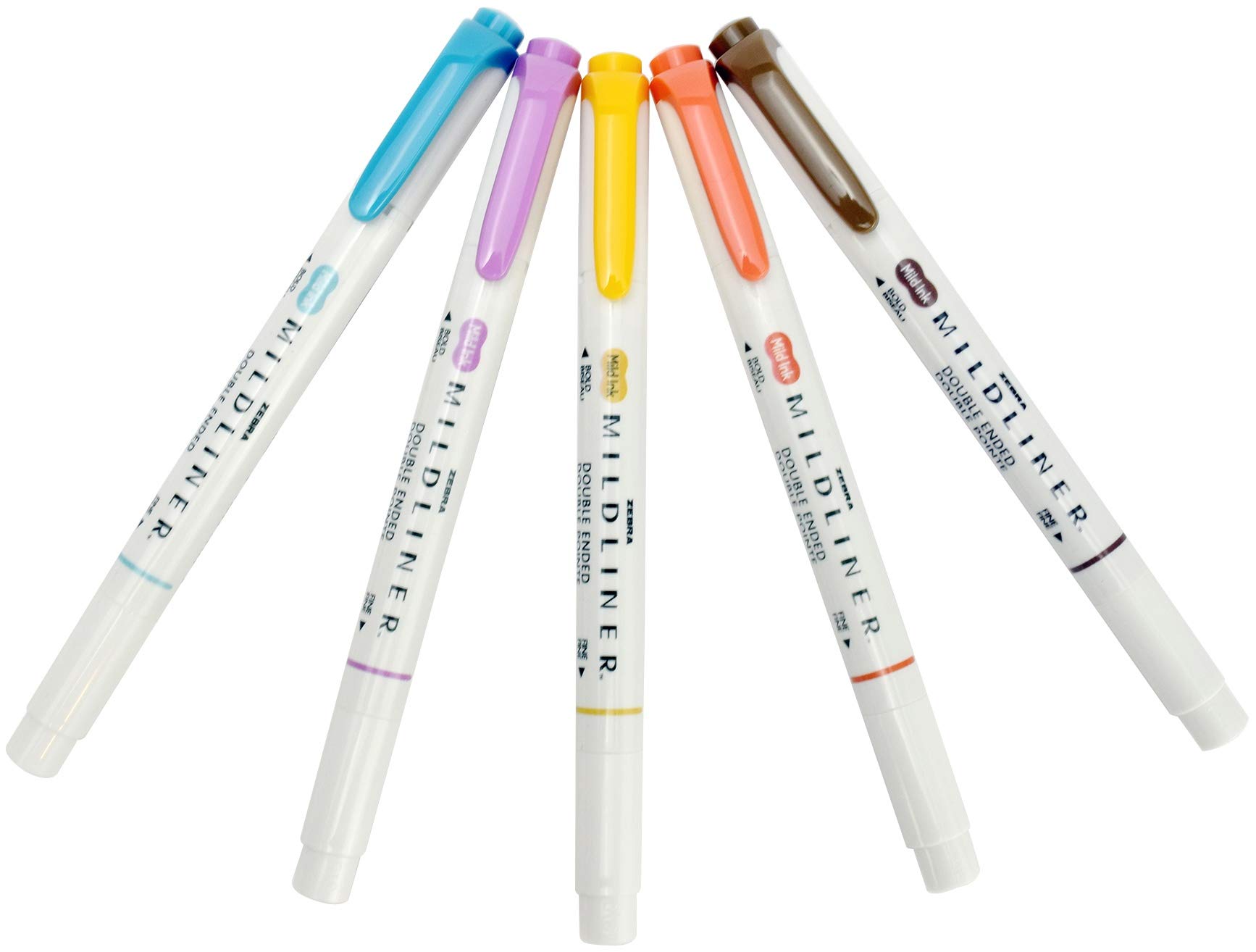 ZEBRA PEN Mildliner Double Ended Highlighter Set, Broad and Fine Tip