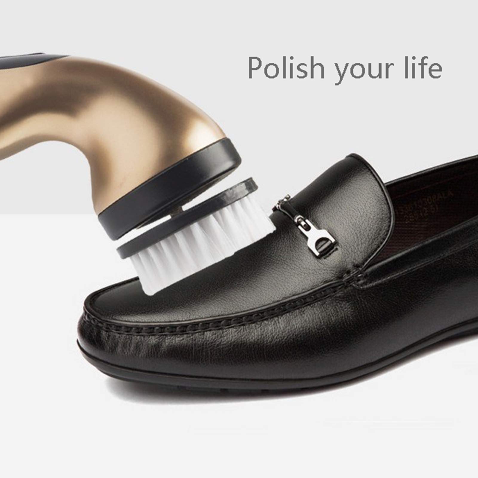 Kit elettrico for lucidare le scarpe, pulitore, set di lucidatura portatile, lavatrice, for in pelle da uomo e donna