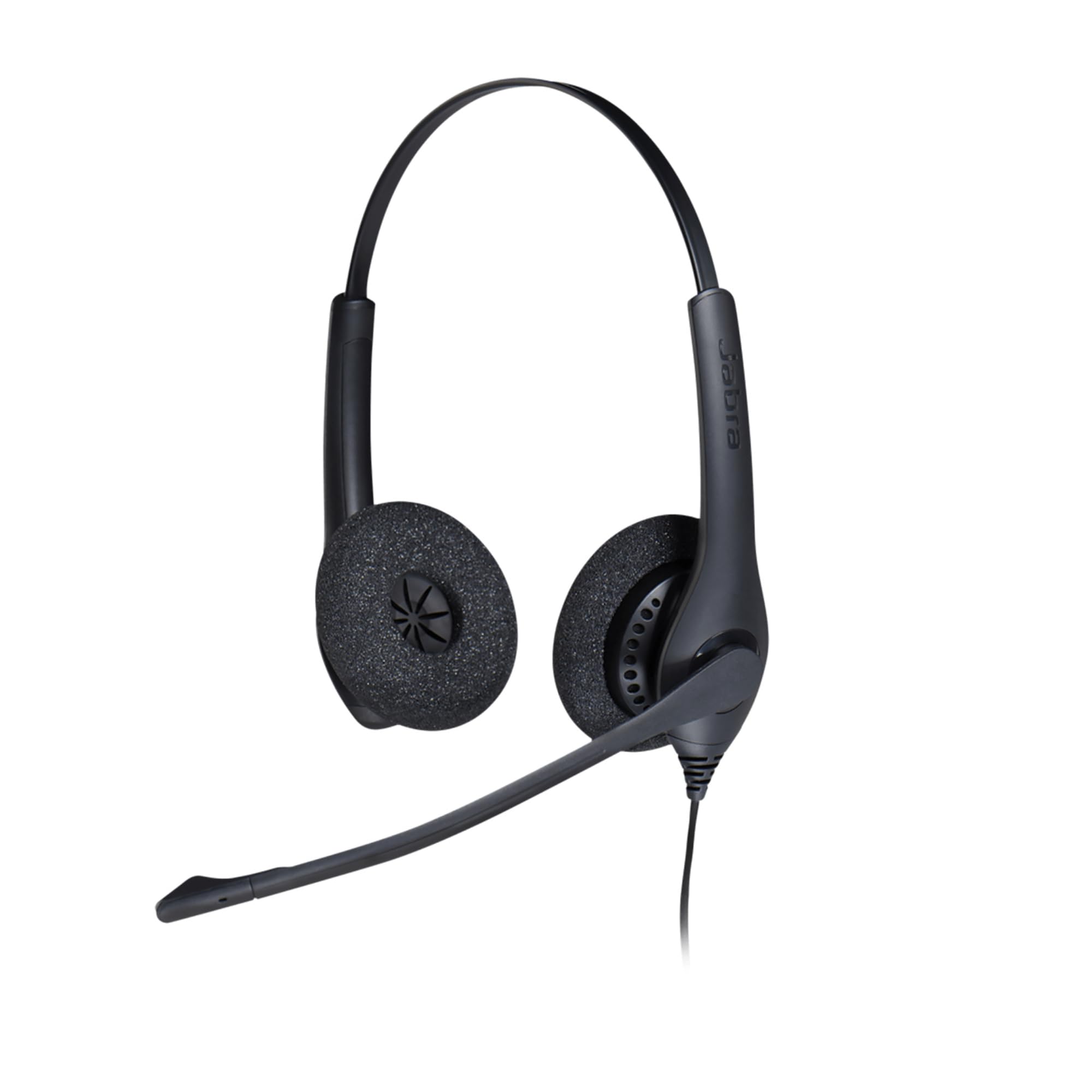 Jabra Biz 1500 Quick Disconnect On-Ear Stereo Headset - Corded Headphone with Noise-cancelling Microphone and Volume Spike Protection for Deskphones, Black | Quick Disconnect, Microphone à Réduction de Bruit, Protection Contre les Pics de Volume, Pour Tél