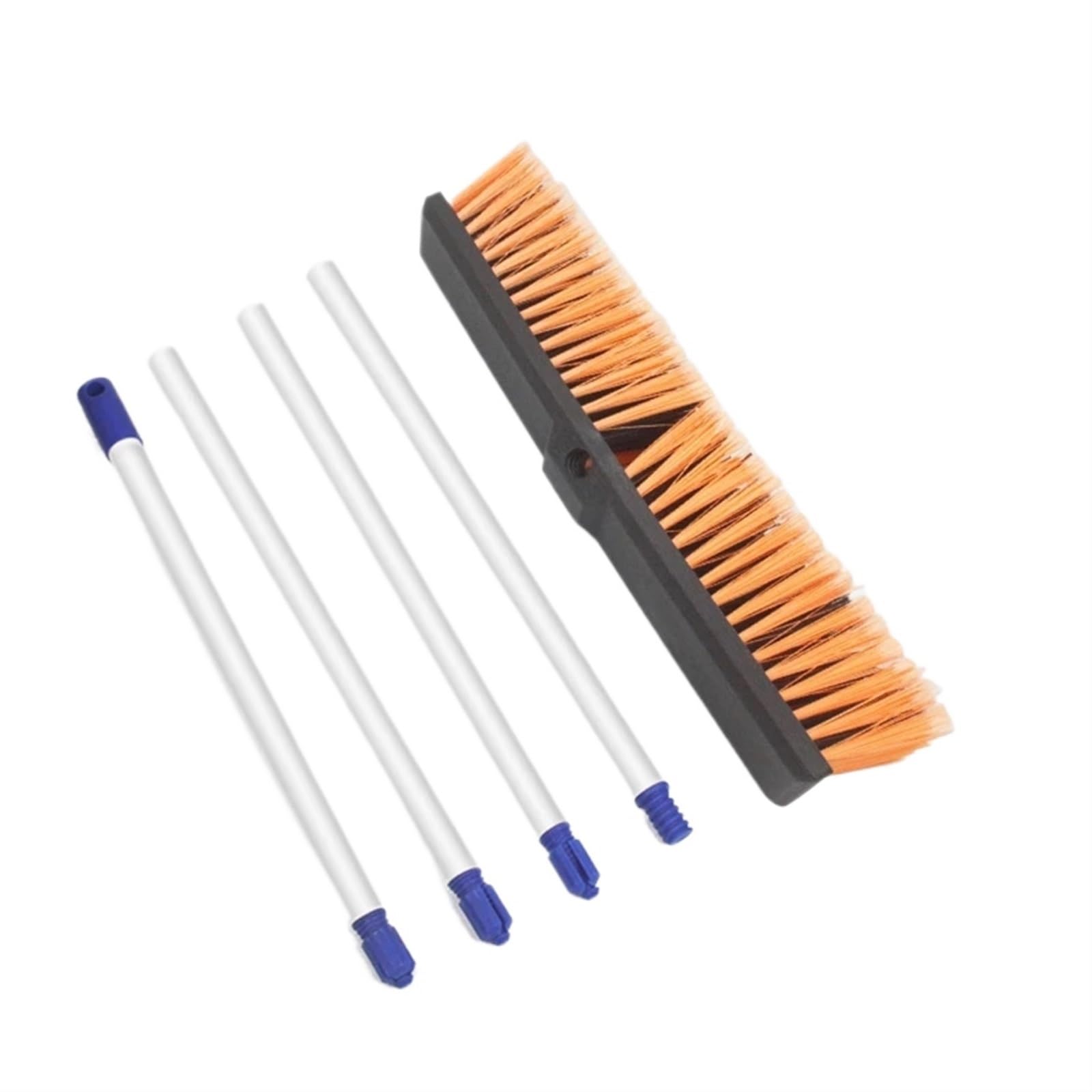 outdoor broom House Broom with Long Handle – Stiff Bristles for Floor, Bathroom & Toilet Cleaning