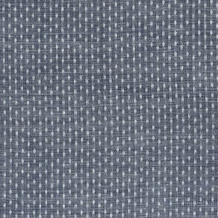 Robert Kaufman House of Denim Chambray Union Dobby Dot Chambray - 57 Wide; 3.39 Ounce